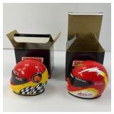 (2) MCDONALDS MINI RACING HELMETS