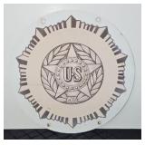US MARSHALL MEDALLION METAL SIGN