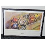 RON BUTRON LITHOGRAPH 500 ROADSTER SCENE