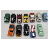 (12) HOT ROD DIECAST CARS 1:64