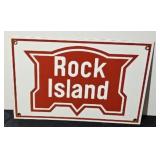 ROCK ISLAND METAL SIGN