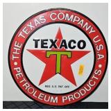 TEXACO THE TEXAS COMPANY METAL SIGN