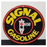 SIGNAL GASOLINE METAL SIGN