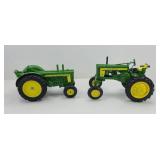 (2) JOHN DEERE DIECAST 620 & 820 1:16