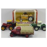 (2) ERTL MOLINE TRACTOR & TRUCK, (2) TRACTORS