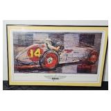 RON BURTON 1954 BILL VUKOVICH INDY LITHOGRAPH