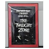 THE TWILIGHT ZONE POSTER IN FRAME UNDER GLASS
