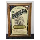 DR MCGILLICUDDY 1891 REPRODUCTION MIRROR IN FRAME
