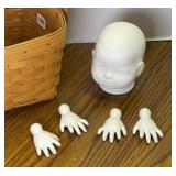 CERAMIC HEAD & BABY HANDS