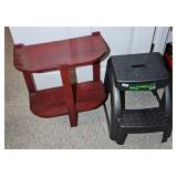 STEP STOOL & SIDE TABLE