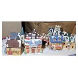 (8) CHRISTMAS VILLAGE BUILDINGS