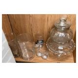 LARD VASES, CAKE STAND & MORE