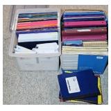 BOX & TOTE OF OFFICE SUPPLIES