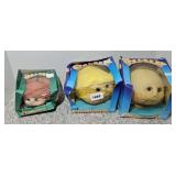 (3) LITTLE DOLL BABY HEADS