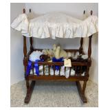 ASSTD DOLLS W/ CRIB