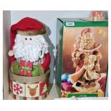 (2) SANTA CENTERPIECES