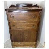 SEWING CABINET W/ SUPPLIES
