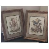 (2) HUMMEL NEEDLEPOINT PRINTS
