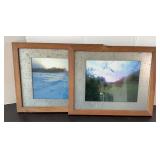 LANDSCAPE W/ TIN BORDERED FRAMES