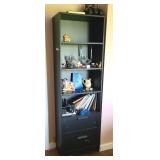 BOOKCASE W/ STORAGE, CONTENTS NOT INCLUDED