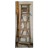 6 FOOT WOODEN LADDER