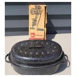 SMALL GRANITE PAN & FOOD CHOPPER