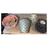 HANGING PLANTERS & MIRROR DECOR