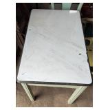 VINTAGE ENAMEL TOP CHILDS TABLE