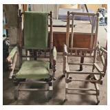 (2) ANTIQUE ROCKERS