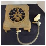 ANTIQUE CAST IRON GAS BURNER