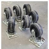 (7) CASTER WHEELS (5 INCH WHEELS)