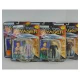 (5) 1990S STAR TREK VOYAGER FIGURES