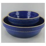 (2) CROCK BOWLS