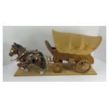 MODEL COVERED WAGON W/ HORSES