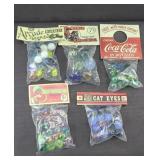 (5) BAGS OF MARBLES