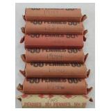 (7) ROLLS OF WHEAT PENNIES (350)