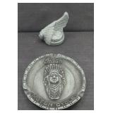 INDIAN MOTORCYCLE ASHTRAY & PAPERWEIGHT