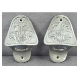 (2) HARLEY DAVIDSON BOTTLE OPENERS