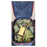 MARIO KART BAG W/ PLASTIC ARMY TOYS