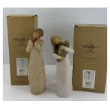 (2) WILLOW TREE FIGURINES, I LOVE YOU