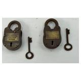 SAN QUENTIN & FOLSOM PRISON LOCKS WITH KEYS