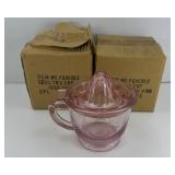 (2) PINK 2 PIECE JUICER MEASURING CUPS