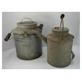 GALVANIZED WATER CAN & PALE