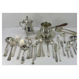 SILVER PLATE SERVING SET & MORE
