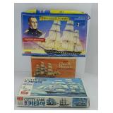 (3) SHIP MODEL KITS