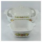 (3) CORNING WARE DISHES