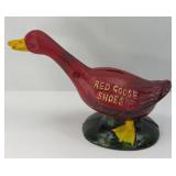 RED GOOSE SHOES CAST IRON BANK