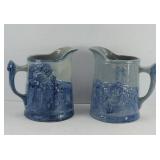 (2) MILK PITCHERS