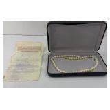 PEARLS 7MM TO 7.5MM 14K GOLD CLASP ORG RECEIPT