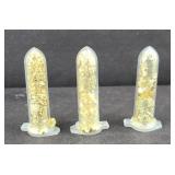 (3) VIALS OF GOLD FILINGS